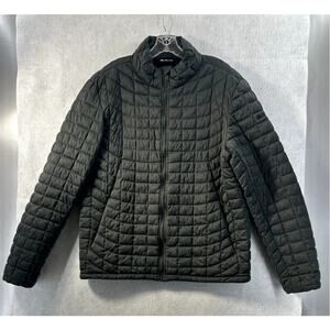 Ben Sherman Large Black Quilted Casual Long Sleeve Stand Up Puffer Jacket